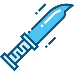 Knife Weapon Gun Military Sword SVG Icon